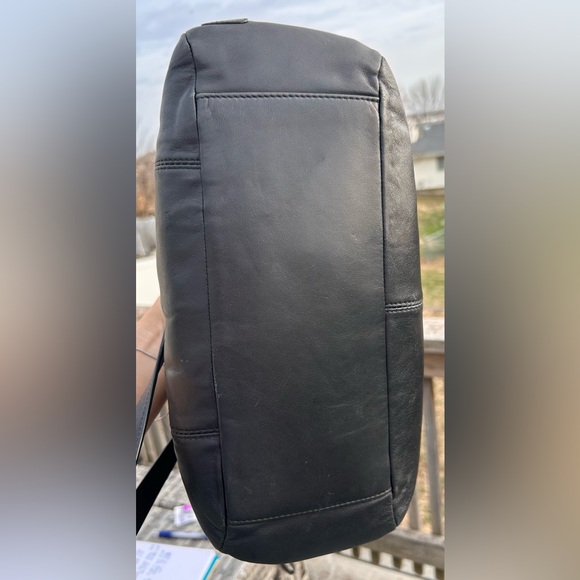 2012 Coach Leather Zip Tote Bag Black Excellent Condition - Picture 7 of 14